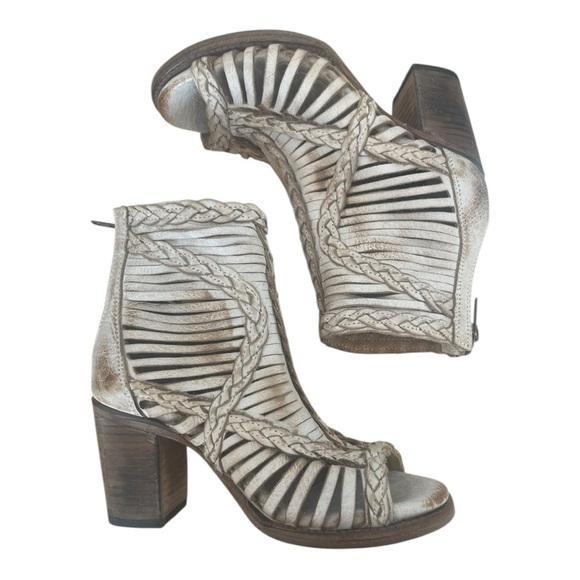 EUC!! Freebird by Steven Beige Braided Sandals, Size 7m - Picture 3 of 5